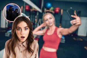 donna mentre fa un selfie in palestra, un'altra sorpresa e ladri in casa