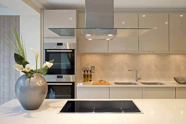 una cucina pulita ed ordinata