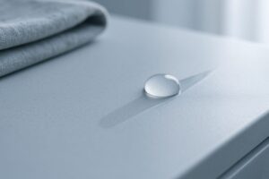 goccia su superficie