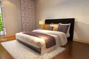 Un letto ordinato e pulito