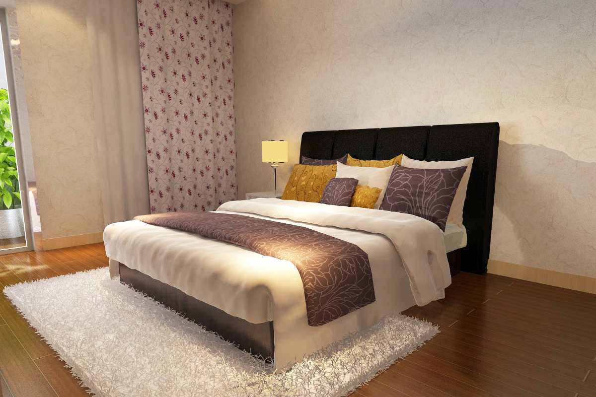 Un letto ordinato e pulito