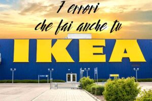 foto ikea con scritta 7 errori