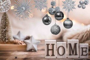 Addobbi natalizi argento