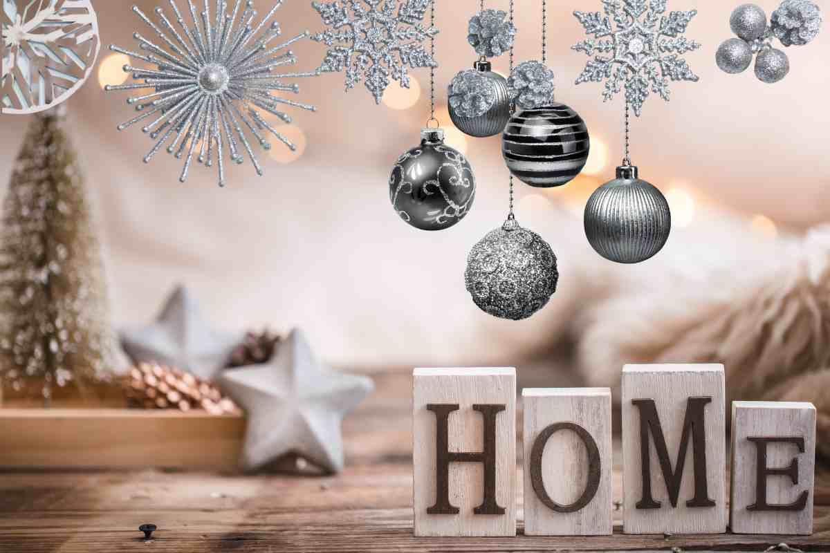 Addobbi natalizi argento