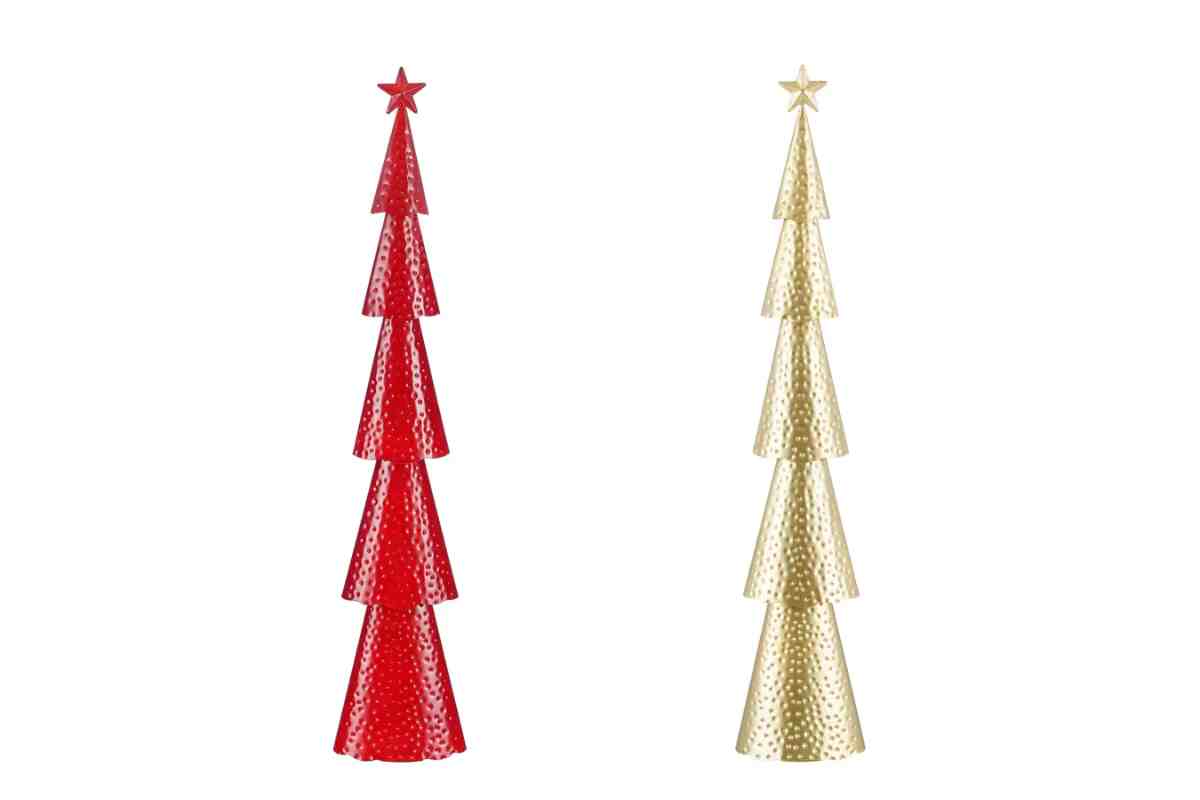 Alberi decorativi Mica Decorations rosso e oro