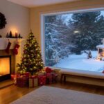 Una casa arredata a festa di Natale