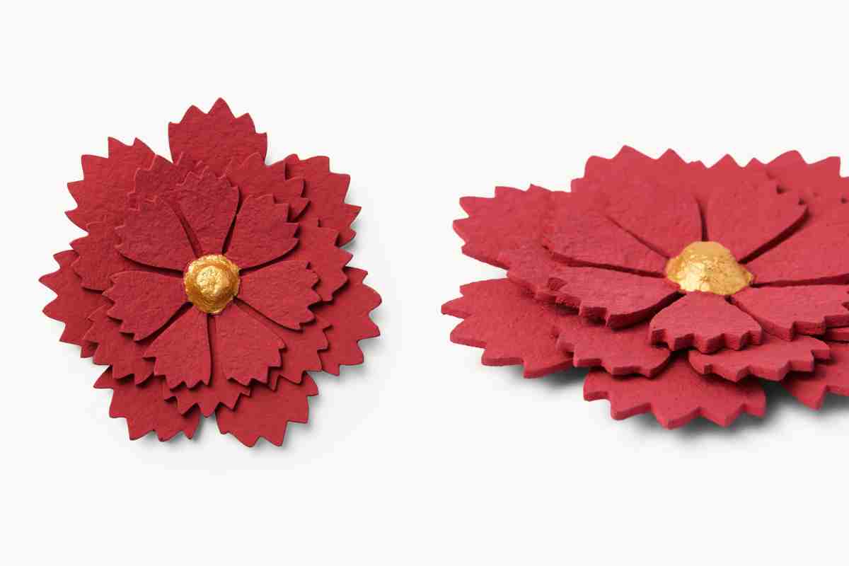 Fiore con scarto di tessuti Coin Casa