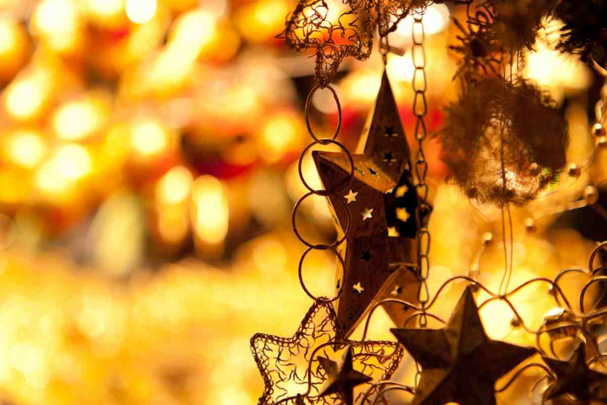 Un pendaglio, particolare di uno dei mercatini natalizi di Roma