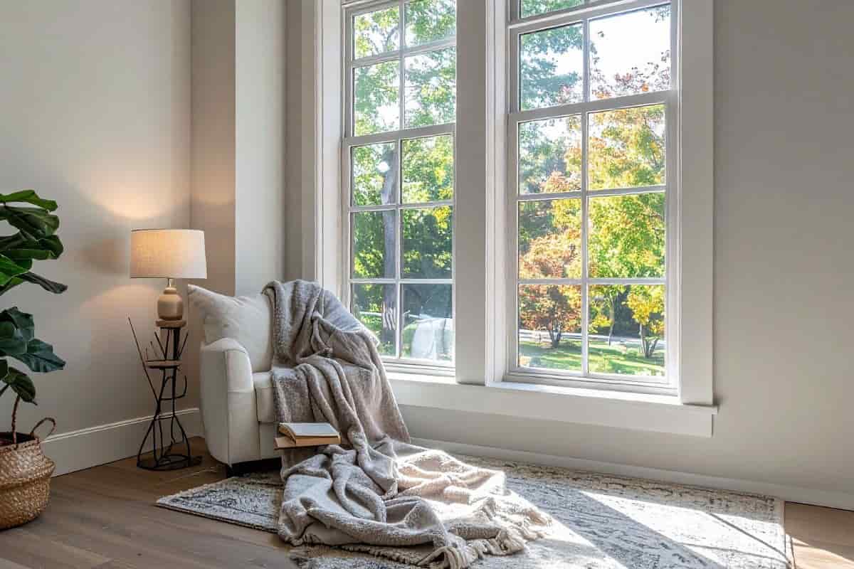 angolo lettura con lampada