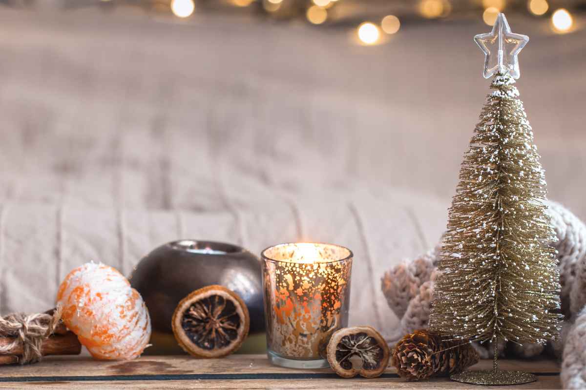 Decorazioni shabby chic su pavimento