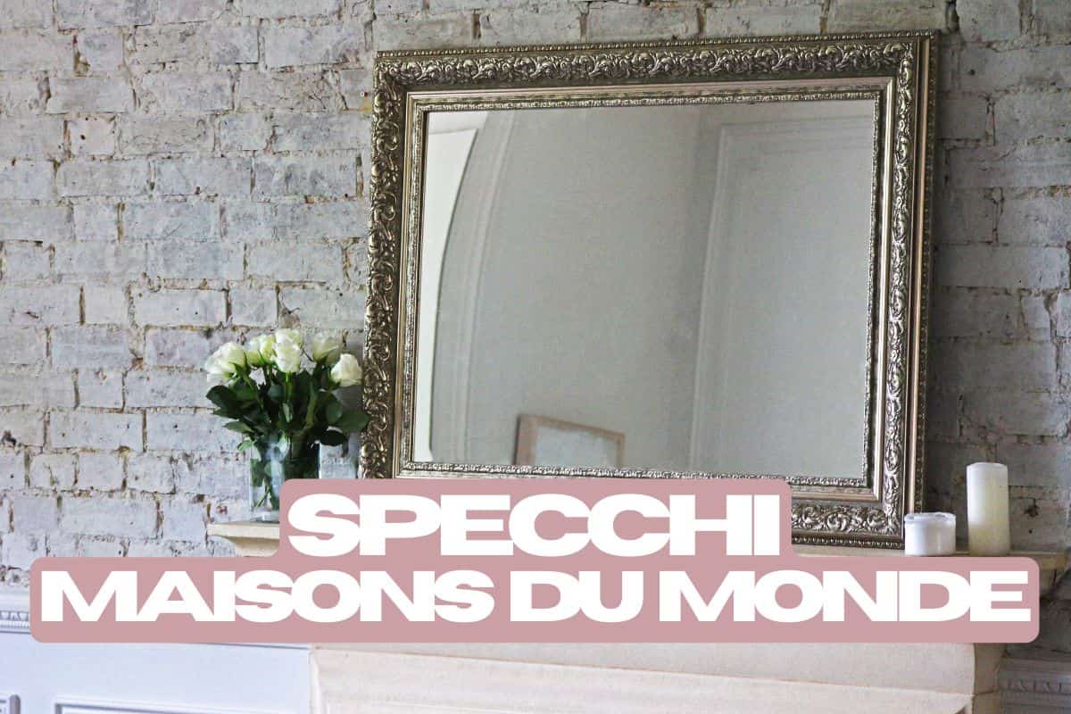 specchio su camino