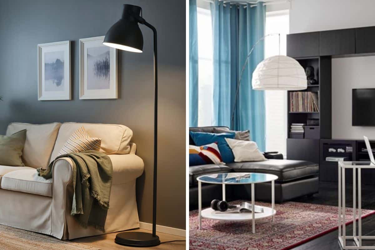 lampada nera e bianca