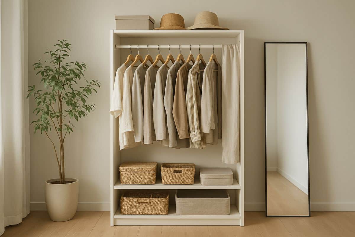 Libreria usata come guardaroba