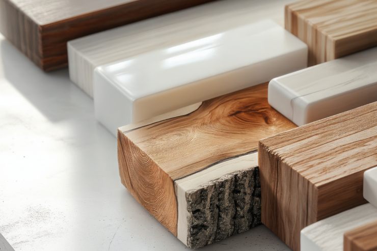 Diverse tipologie di materiale per mobili 