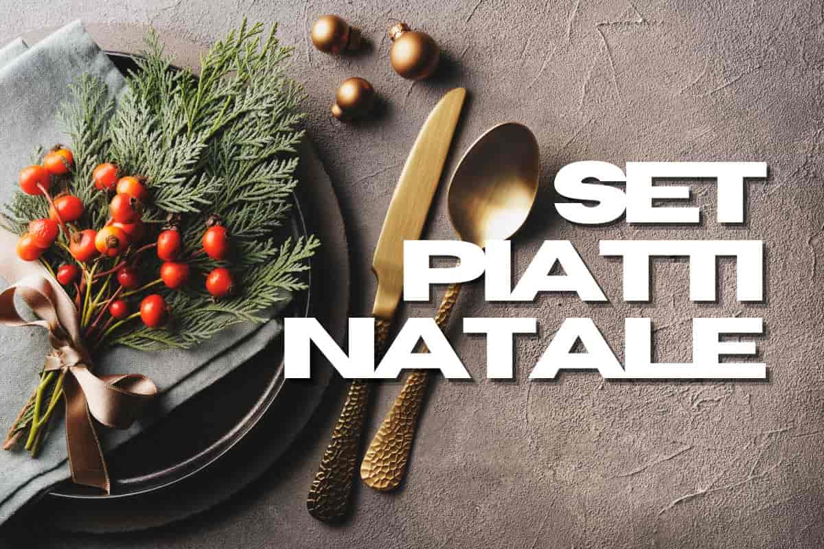 Piatto con decorazione natalizia