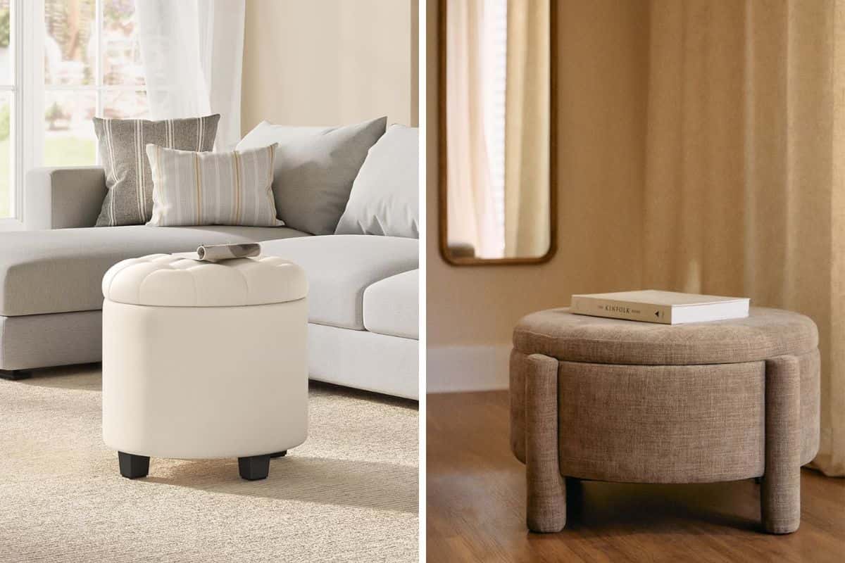 pouf contenitori in salotto