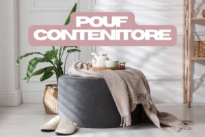 pouf contenitori in salotto