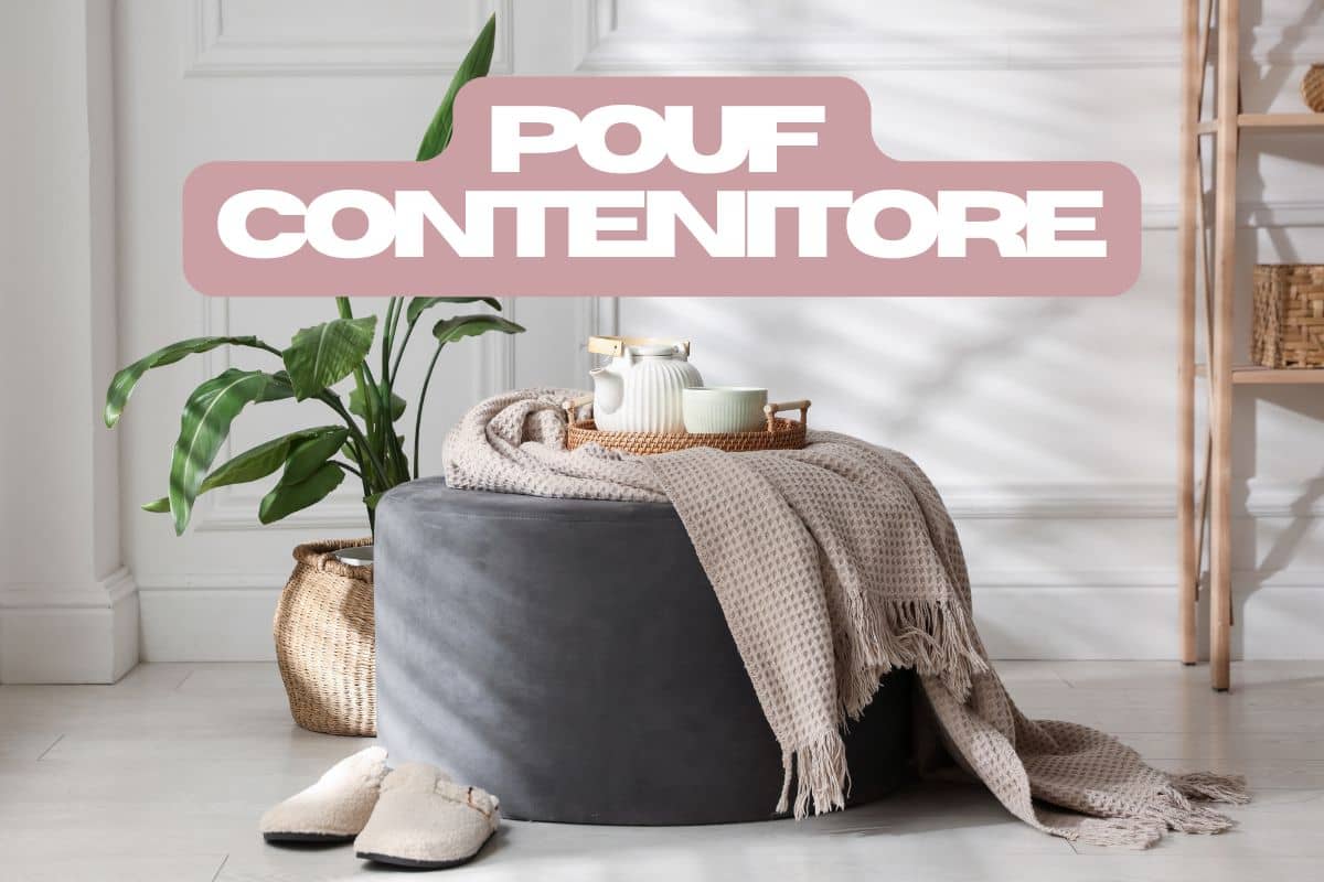pouf contenitori in salotto
