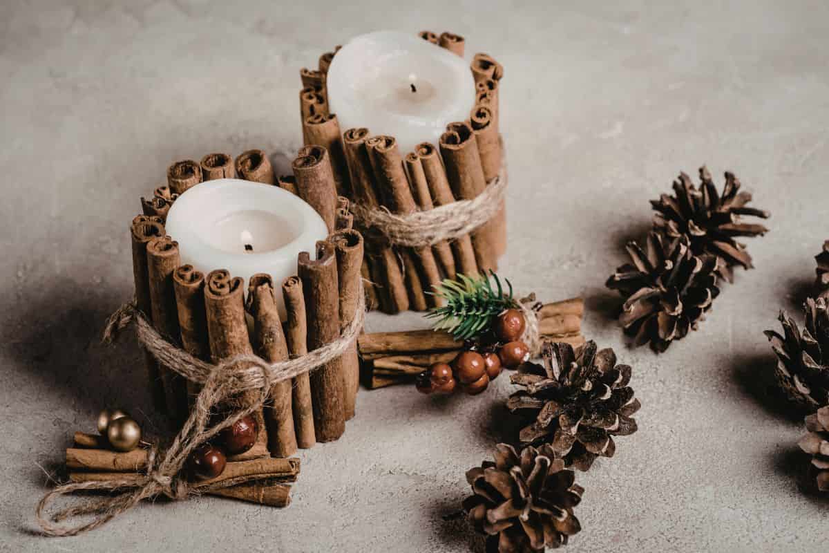 Candele con cannella
