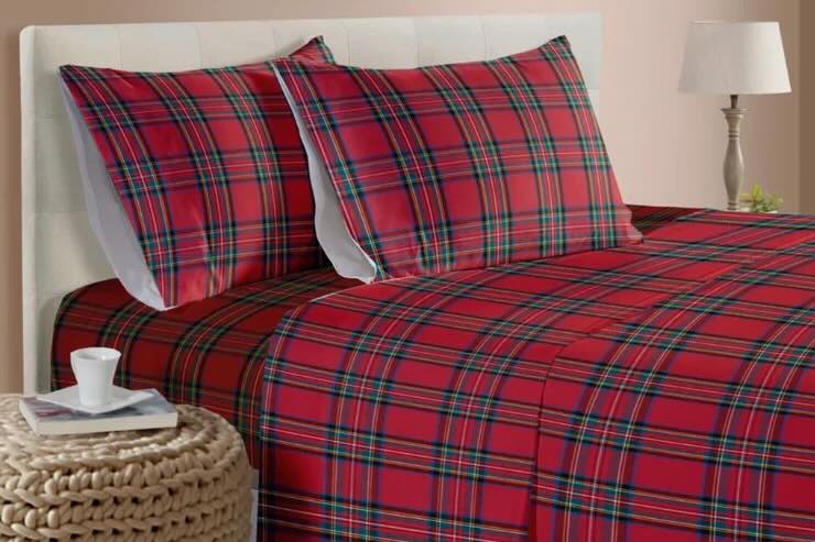 completo tartan letto