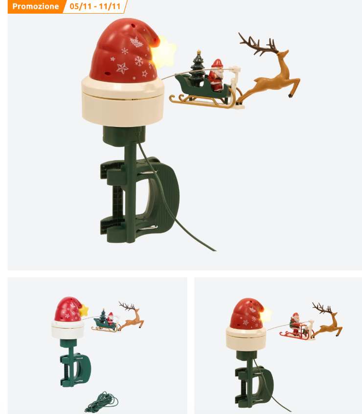 puntale action per albero di natale