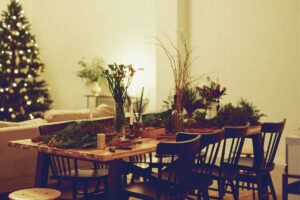 tavolo salotto in un ambiente nordico