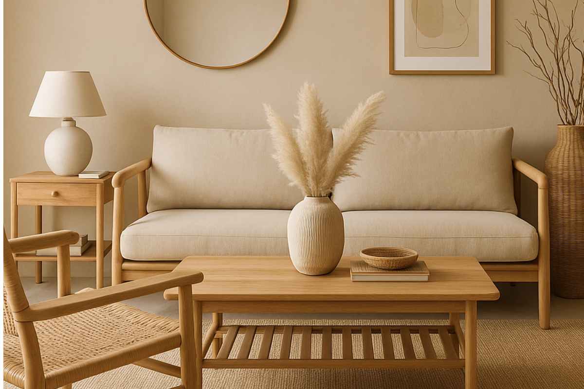 salotto pareti sabbia