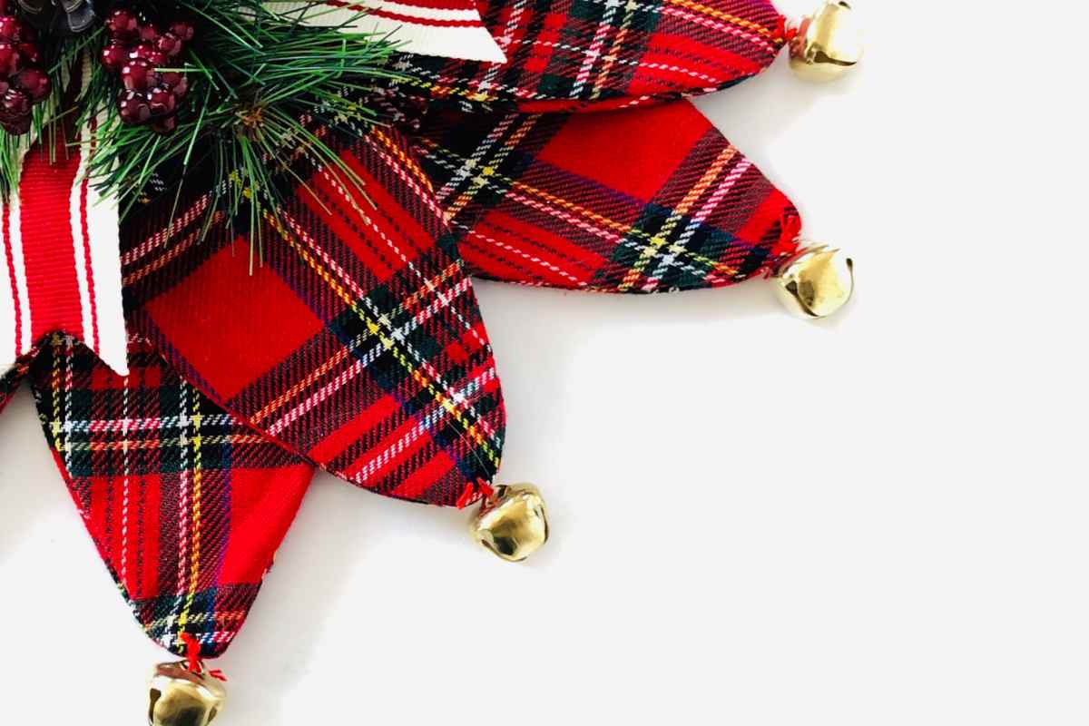 decorazioni natalizie stile rustico elegante in tartan