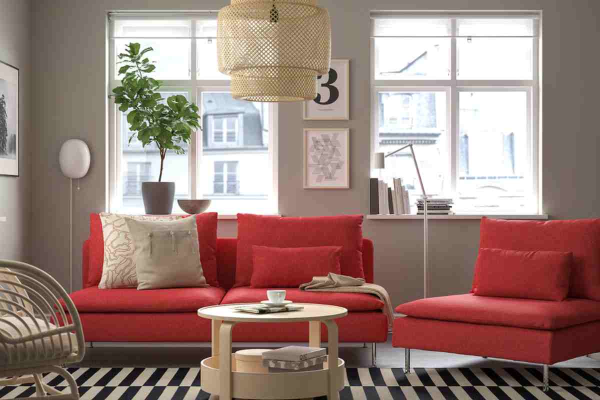 Soggiorno con divano SÖDERHAMN Ikea