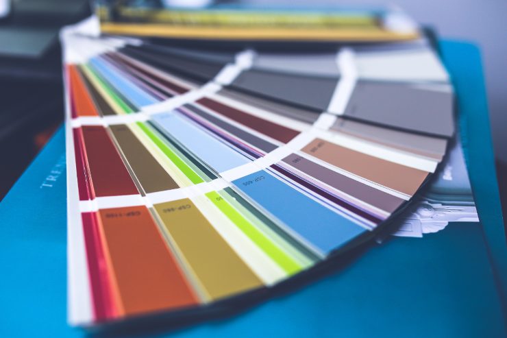 Una pallet dei colori