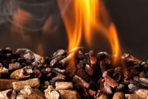 Del pellet che brucia