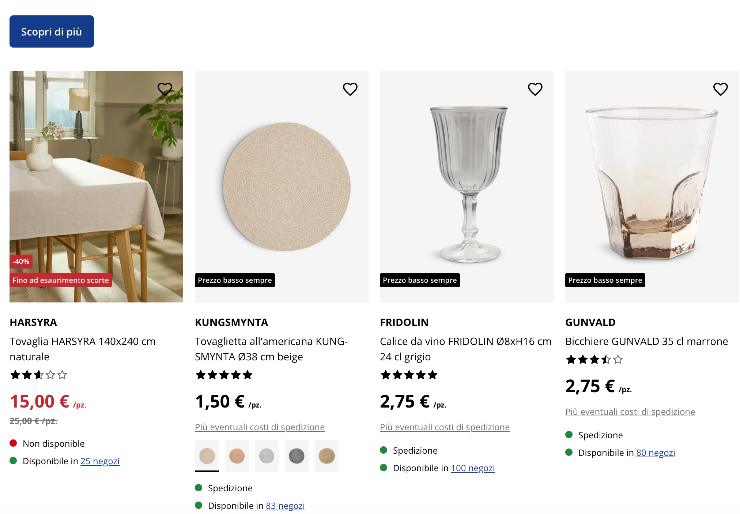 accessori tavola natale jysk su volantino online