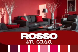 Salotto rosso e nero