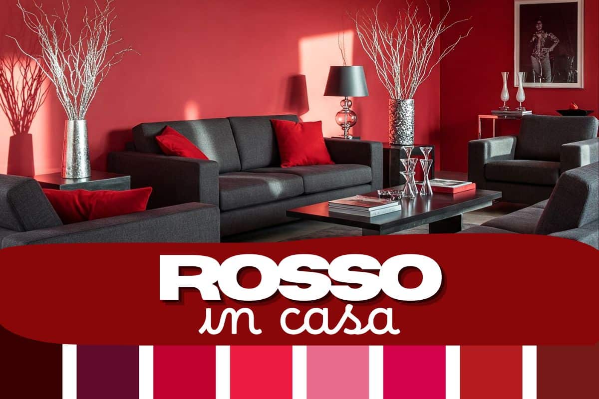 Salotto rosso e nero