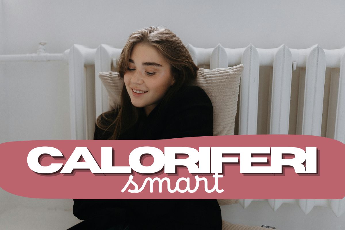 donna con termosifone