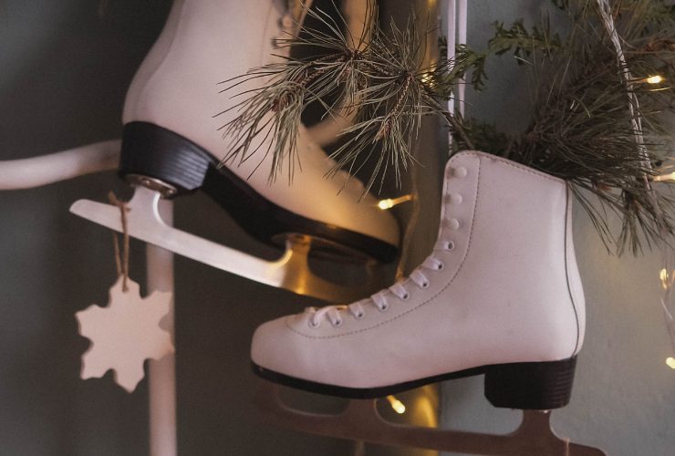 pattini come decorazioni di Natale