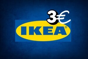Un insegna di Ikea con accanto "3 euro"
