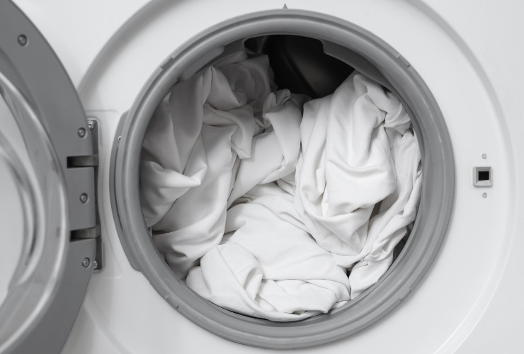 lenzuola in lavatrice