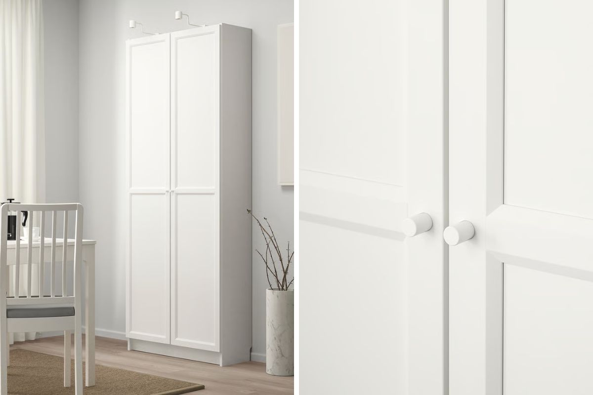 Libreria Billy Ikea in una stanza con luce naturale