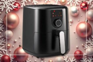 friggitrice ad aria e decori natalizi