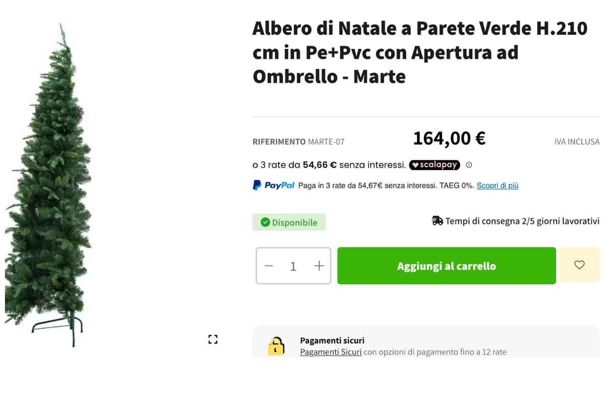 albero di natale gloria store