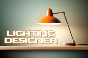 lampada arancione su tavolo