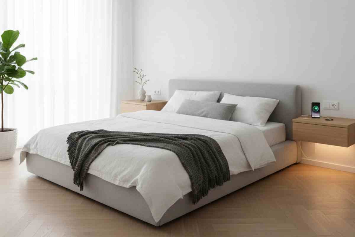 camera da letto molto pulita