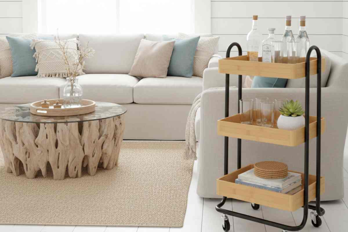 carrello inserito in un contesto mediterraneo