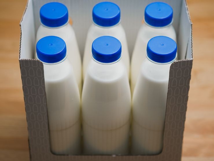 confezione di 6 bottiglie di latte