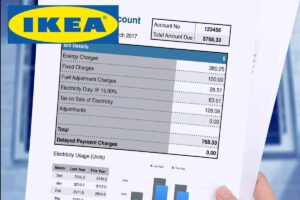 bolletta della luce e logo ikea
