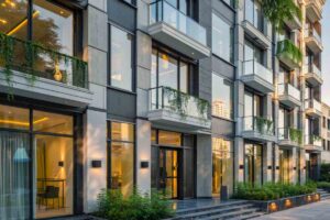 Una foto di un condominio