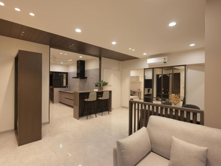 grand open space cucina soggiorno