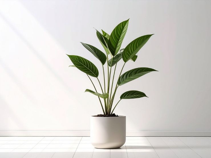 pianta in vaso spatifillio