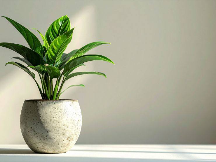 pianta spatafillio in vaso